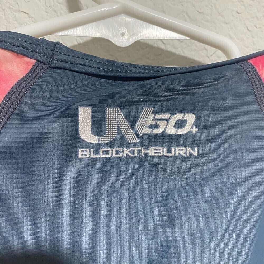 NWT SPEEDO UV Kids Rash Guard Swim‎ Shirt Top Long Sleeve Gray Medium Colorblock - Picture 5 of 9